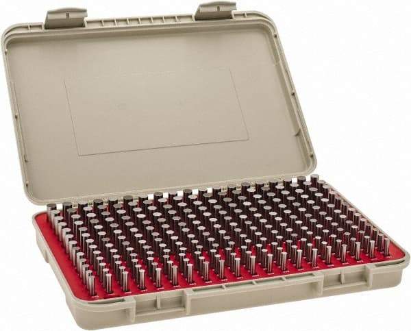 Vermont Gage - 250 Piece, 0.251-0.5 Inch Diameter Plug and Pin Gage Set - Minus 0.0002 Inch Tolerance, Class ZZ - Caliber Tooling