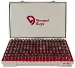 Vermont Gage - 250 Piece, 0.251-0.5 Inch Diameter Plug and Pin Gage Set - Plus 0.0002 Inch Tolerance, Class ZZ - Caliber Tooling