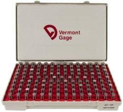 Vermont Gage - 125 Piece, 0.501-0.625 Inch Diameter Plug and Pin Gage Set - Minus 0.0002 Inch Tolerance, Class ZZ - Caliber Tooling