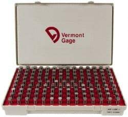 Vermont Gage - 125 Piece, 0.501-0.625 Inch Diameter Plug and Pin Gage Set - Plus 0.0002 Inch Tolerance, Class ZZ - Caliber Tooling