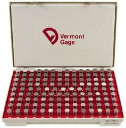 Vermont Gage - 125 Piece, 0.626-0.75 Inch Diameter Plug and Pin Gage Set - Plus 0.0002 Inch Tolerance, Class ZZ - Caliber Tooling