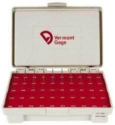 Vermont Gage - 50 Piece, 0.011-0.06 Inch Diameter Plug and Pin Gage Set - Plus 0.0002 Inch Tolerance, Class ZZ - Caliber Tooling