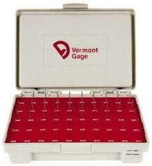 Vermont Gage - 50 Piece, 0.011-0.06 Inch Diameter Plug and Pin Gage Set - Plus 0.0002 Inch Tolerance, Class ZZ - Caliber Tooling