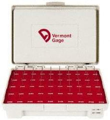 Vermont Gage - 50 Piece, 0.0115-0.0605 Inch Diameter Plug and Pin Gage Set - Minus 0.0002 Inch Tolerance, Class ZZ - Caliber Tooling