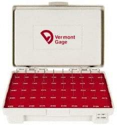 Vermont Gage - 50 Piece, 0.0115-0.0605 Inch Diameter Plug and Pin Gage Set - Plus 0.0002 Inch Tolerance, Class ZZ - Caliber Tooling