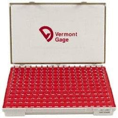 Vermont Gage - 190 Piece, 0.0615-0.2505 Inch Diameter Plug and Pin Gage Set - Minus 0.0002 Inch Tolerance, Class ZZ - Caliber Tooling