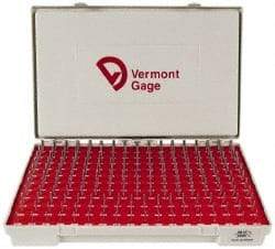 Vermont Gage - 190 Piece, 0.0615-0.2505 Inch Diameter Plug and Pin Gage Set - Plus 0.0002 Inch Tolerance, Class ZZ - Caliber Tooling