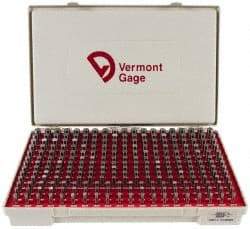 Vermont Gage - 250 Piece, 0.2515-0.5005 Inch Diameter Plug and Pin Gage Set - Plus 0.0002 Inch Tolerance, Class ZZ - Caliber Tooling