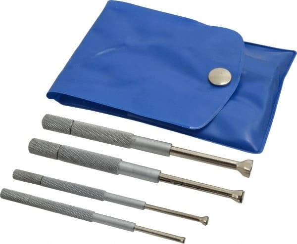 Value Collection - 1/8 to 1/2 Inch Measurement, Small Hole Gage Set - Half Ball, Includes Case - Caliber Tooling