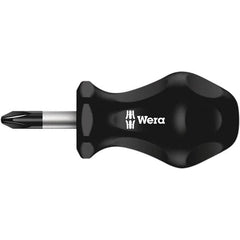 Wera - #2 Point, 1" Blade Length Posidrive Screwdriver - 79mm OAL - Caliber Tooling