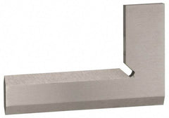 Value Collection - 6-1/4" Blade Length, 4" Base Length Steel Square - 0.0014" Accuracy, Beveled Edge - Caliber Tooling