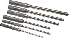 Mayhew - 6 Piece, 1/8 to 5/16", Roll Pin Punch Set - Round Shank, Comes in Vinyl Roll - Caliber Tooling