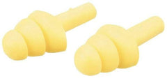 3M - Reusable, Uncorded, 25 dB, Flange Earplugs - Yellow, 100 Pairs - Caliber Tooling