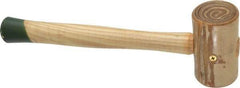 Garland - 1-1/4 Lb Head Weighted Rawhide Mallet - 12" Long Wood Handle - Caliber Tooling