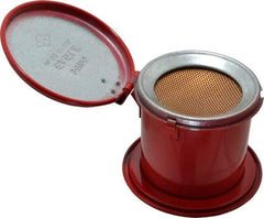 Eagle - 1/2 Pint Capacity, Coated Steel, Red Bench Can - 3-1/2 Inch High x 4-1/4 Inch Diameter, Includes Lid - Caliber Tooling