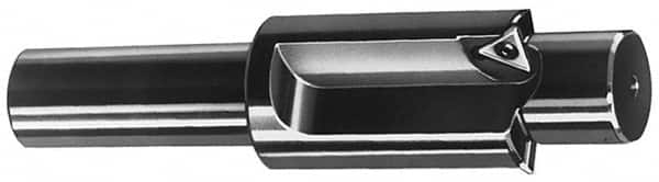 APT - 11/16 Inch Diameter, Solid Pilot, Straight 1/2 Inch Shank Diameter, 1 Insert, Indexable Counterbore - 4-7/16 Inch Overall Length, TPGH 215 Insert - Caliber Tooling