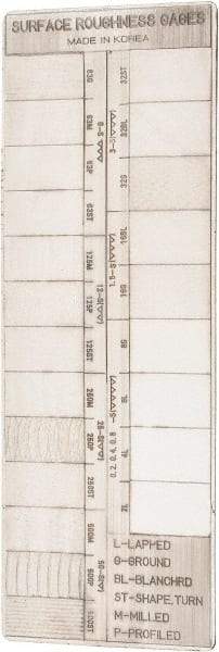 Value Collection - 2 to 500 micro Inch Surface Finish, Surface Finish Comparator - 22 Specimens - Caliber Tooling