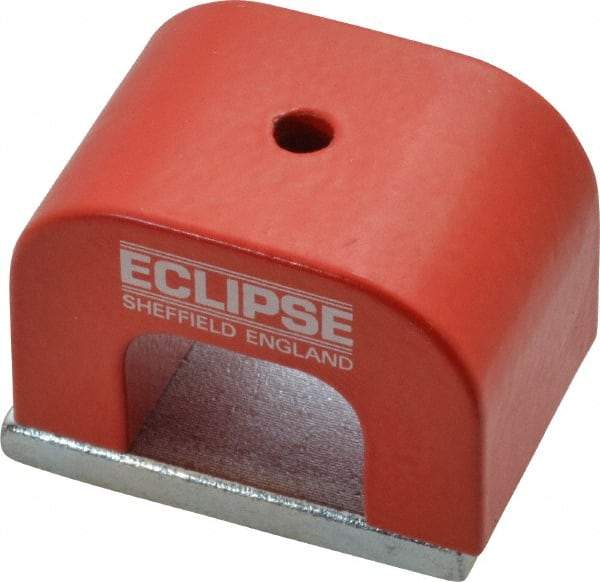 Eclipse - 1 Hole, 0.1969" Hole Diam, 1-3/16" Overall Width, 1-49/64" Deep, 1-3/16" High, 26 Lb Average Pull Force, Alnico Power Magnets - 11mm Pole Width, 550°C Max Operating Temp, Grade 5 Alnico - Caliber Tooling