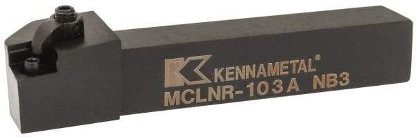 Kennametal - MCLN, Right Hand Cut, 5° Lead Angle, 5/8" Shank Height x 5/8" Shank Width, Negative Rake Indexable Turning Toolholder - 4" OAL, CN..32. Insert Compatibility, Series Kenloc - Caliber Tooling