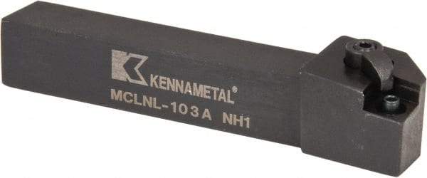 Kennametal - MCLN, Left Hand Cut, 5° Lead Angle, 5/8" Shank Height x 5/8" Shank Width, Negative Rake Indexable Turning Toolholder - 4" OAL, CN..32. Insert Compatibility, Series Kenloc - Caliber Tooling