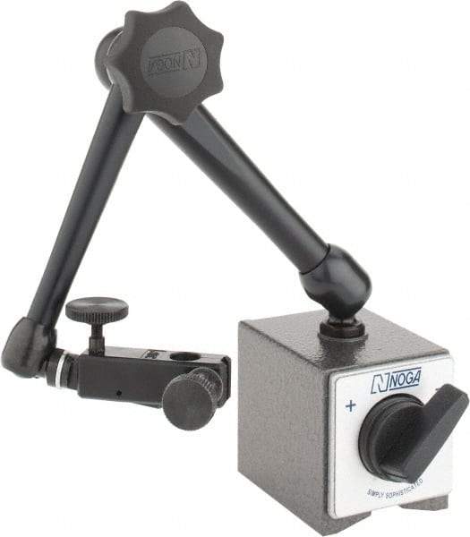 Noga - Fine Adjustment Indicator Positioner & Holder with Base - Articulated Arm, 55mm Base Height - Caliber Tooling