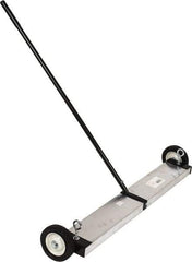 Mag-Mate - 36" Long Push Magnetic Sweeper with Wheels - 5" Wide x 5" High x 48" Long, 6" Wheel Diam, 2" Clearance - Caliber Tooling