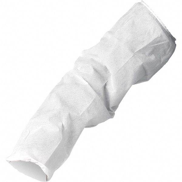 KleenGuard - Size Universal, White Kleenguard Disposable Sleeve Protectors - 18" Long Sleeve, Elastic Opening at Both Ends - Caliber Tooling