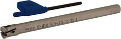 Iscar - GEHI, Internal, Right Hand, 0.094" Max Depth of Cut, 0.075 to 0.095" Groove Width, Indexable Grooving Tool Holder - GEMI.., GEPI.. Insert Compatibility, 3/8" Shank Width, 5" OAL, Through Coolant - Caliber Tooling