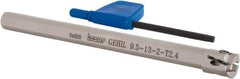 Iscar - GEHI, Internal, Left Hand, 0.094" Max Depth of Cut, 0.075 to 0.095" Groove Width, Indexable Grooving Tool Holder - GEMI.., GEPI.. Insert Compatibility, 3/8" Shank Width, 5" OAL, Through Coolant - Caliber Tooling