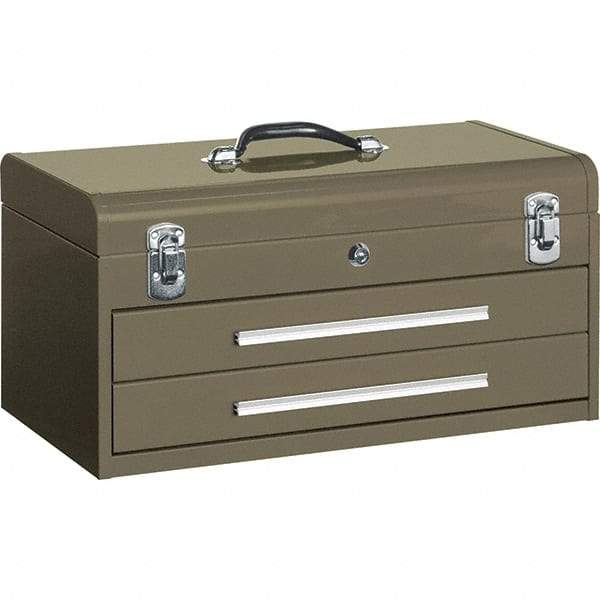 Kennedy - 2 Drawer Tool Box - 20-1/8" Wide x 8-5/8" Deep x 9-3/4" High, Steel, Brown - Caliber Tooling