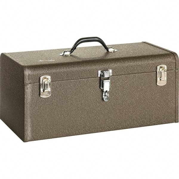 Kennedy - 1 Tray Tool Box - 20-1/8" Wide x 7-1/8" Deep x 7-1/4" High, Steel, Brown - Caliber Tooling