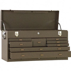 Kennedy - 8 Drawer Machinist's Tool Chest - 26-3/4" Wide x 8-1/2" Deep x 13-5/8" High, Black - Caliber Tooling