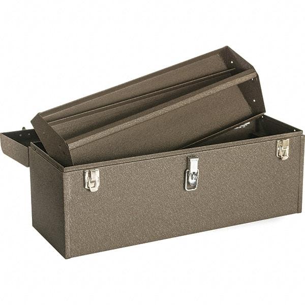 Kennedy - 1 Tray Tool Box - 20-1/8" Wide x 8-5/8" Deep x 9-3/4" High, Steel, Brown - Caliber Tooling