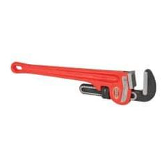 Ridgid - 18" Cast Iron Straight Pipe Wrench - 2-1/2" Pipe Capacity - Caliber Tooling