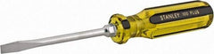 Stanley - Standard Slotted Screwdriver - Round Shank, Acetate Handle - Caliber Tooling