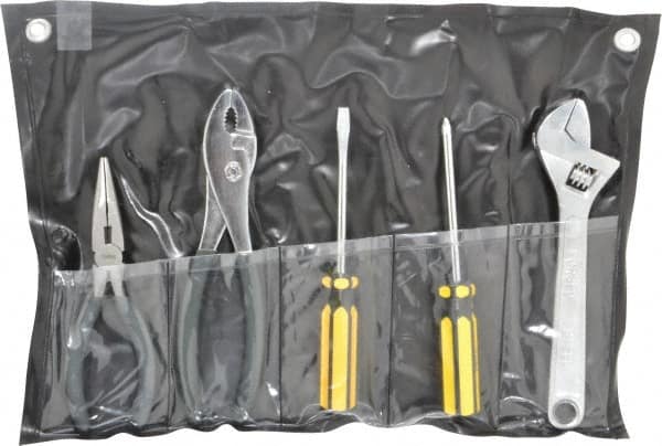 Value Collection - 5 Piece Mechanic's Tool Set - Comes in Tool Roll - Caliber Tooling