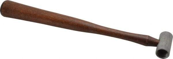 Made in USA - 1/4 Lb Head 3/4" Face Plastic Split Head Hammer without Faces - Wood Handle - Caliber Tooling