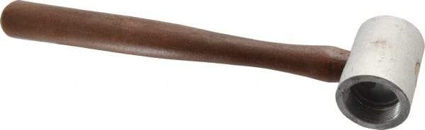 Made in USA - 2 Lb Head 2" Face Plastic Split Head Hammer without Faces - Wood Handle - Caliber Tooling