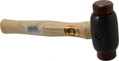 Value Collection - 3 Lb Head 1-3/4" Face Iron Soft Face Hammer - Wood Handle - Caliber Tooling