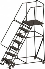 Ballymore - Rolling & Wall Mounted Ladders & Platforms Type: Rolling Warehouse Ladder Style: Rolling Safety Ladder - Caliber Tooling