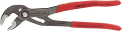 Knipex - 10" OAL, 2" Max Capacity, 25 Position Water Pump Tongue & Groove Pliers - Standard V-Jaws, Standard Head, Nonslip Plastic Handles - Caliber Tooling