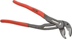 Knipex - 12" OAL, 2-3/4" Max Capacity, 30 Position Water Pump Tongue & Groove Pliers - Standard V-Jaws, Standard Head, Nonslip Plastic Handles - Caliber Tooling