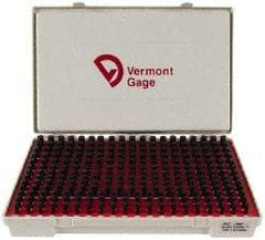 Vermont Gage - 250 Piece, 0.251-0.5 Inch Diameter Plug and Pin Gage Set - Minus 0.0002 Inch Tolerance, Class ZZ - Caliber Tooling