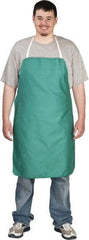 PRO-SAFE - 24 x 36" Flame Resistant/Retardant Bib Apron - Cotton, 10 oz Material, Green, 0 Pockets - Caliber Tooling