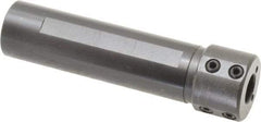 Scientific Cutting Tools - 3/8" ID x 3/4" OD Boring & Grooving Bar Holders - 3-1/4" OAL, 0.87" Head Diam, 3/8-18 NPT, Through Coolant, Series QHC - Exact Industrial Supply