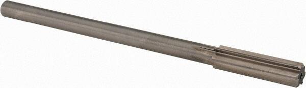 Alvord Polk - 15/32" High Speed Steel 6 Flute Chucking Reamer - Straight Flute, 0.373" Straight Shank, 1-3/4" Flute Length, 7" OAL - Caliber Tooling