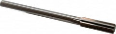 Alvord Polk - 51/64" High Speed Steel 8 Flute Chucking Reamer - Straight Flute, 5/8" Straight Shank, 2-1/2" Flute Length, 9-1/2" OAL - Caliber Tooling