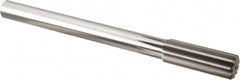 Alvord Polk - 57/64" High Speed Steel 10 Flute Chucking Reamer - Straight Flute, 3/4" Straight Shank, 2-5/8" Flute Length, 10" OAL - Caliber Tooling