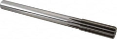 Alvord Polk - 25mm High Speed Steel 10 Flute Chucking Reamer - Straight Flute, 7/8" Straight Shank, 2-3/4" Flute Length, 10-1/2" OAL - Caliber Tooling