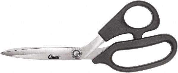 Clauss - 5" LOC, 8-1/2" OAL Stainless Steel Bent Shears - Plastic Offset Handle, For Paper, Fabric - Caliber Tooling